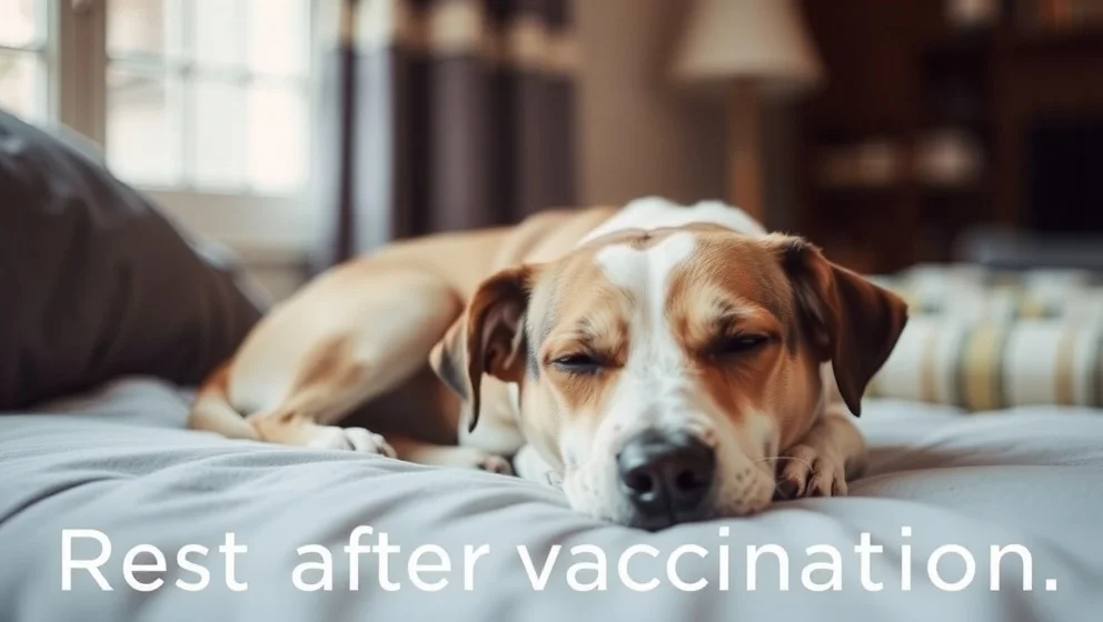 Ska hunden ta det lugnt efter vaccination